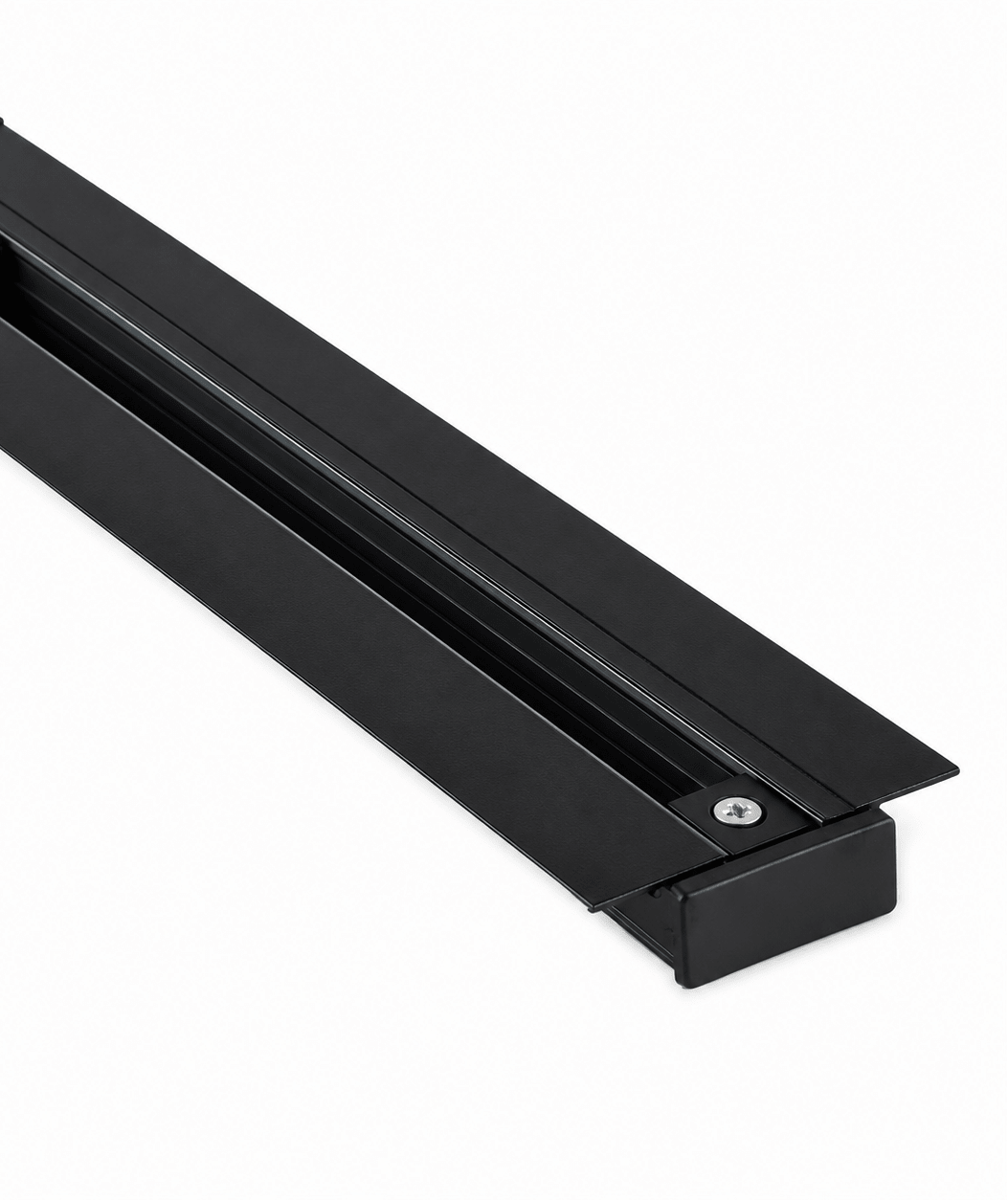 3 wire slim black recessed track