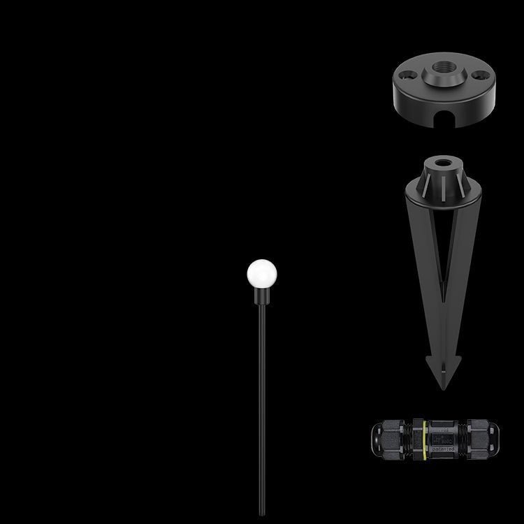 Opel White Matt LED Spike Light Outdoor