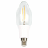 Clear LED light bulb on a white background
