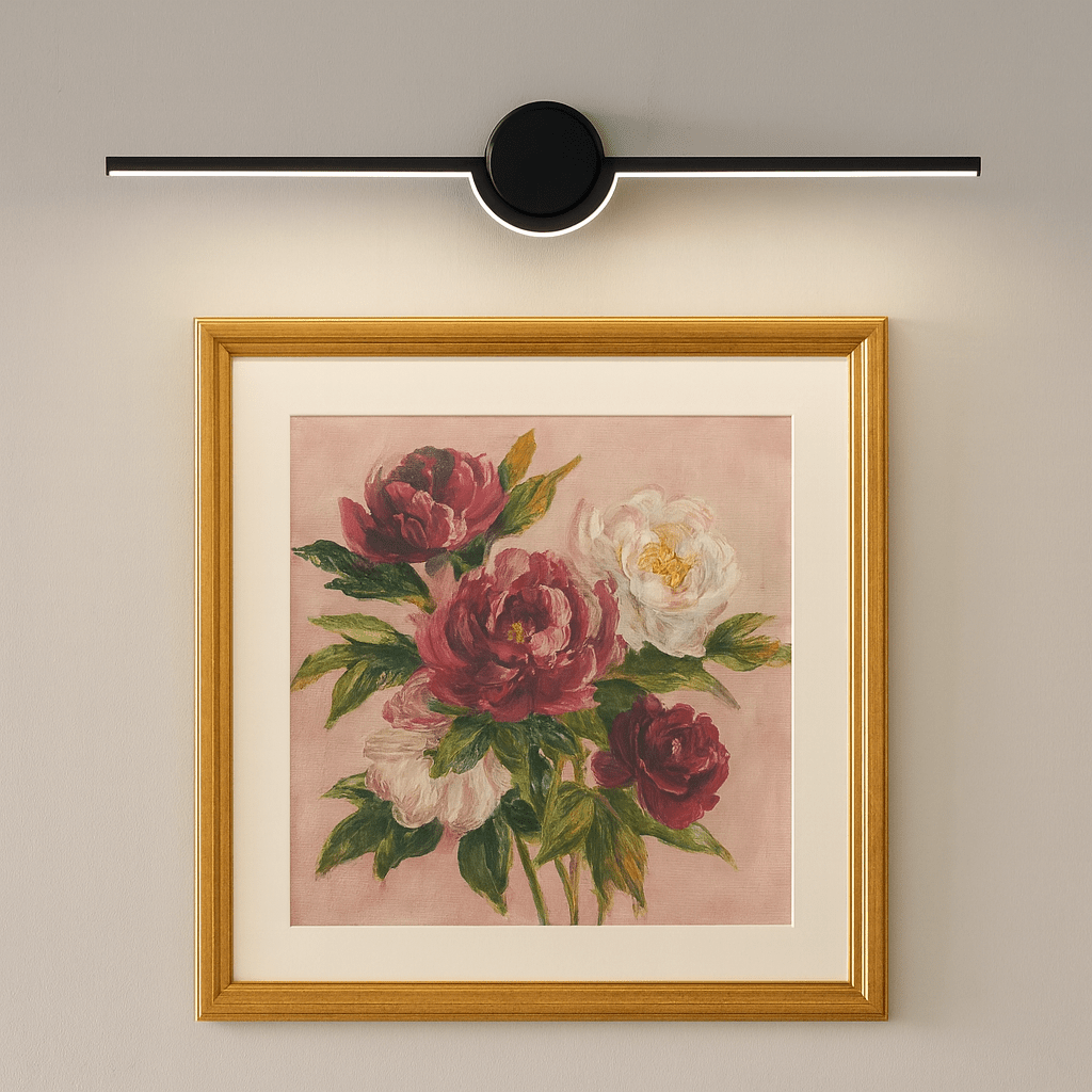 Black Slim LED Linear Picture / Mirror Light