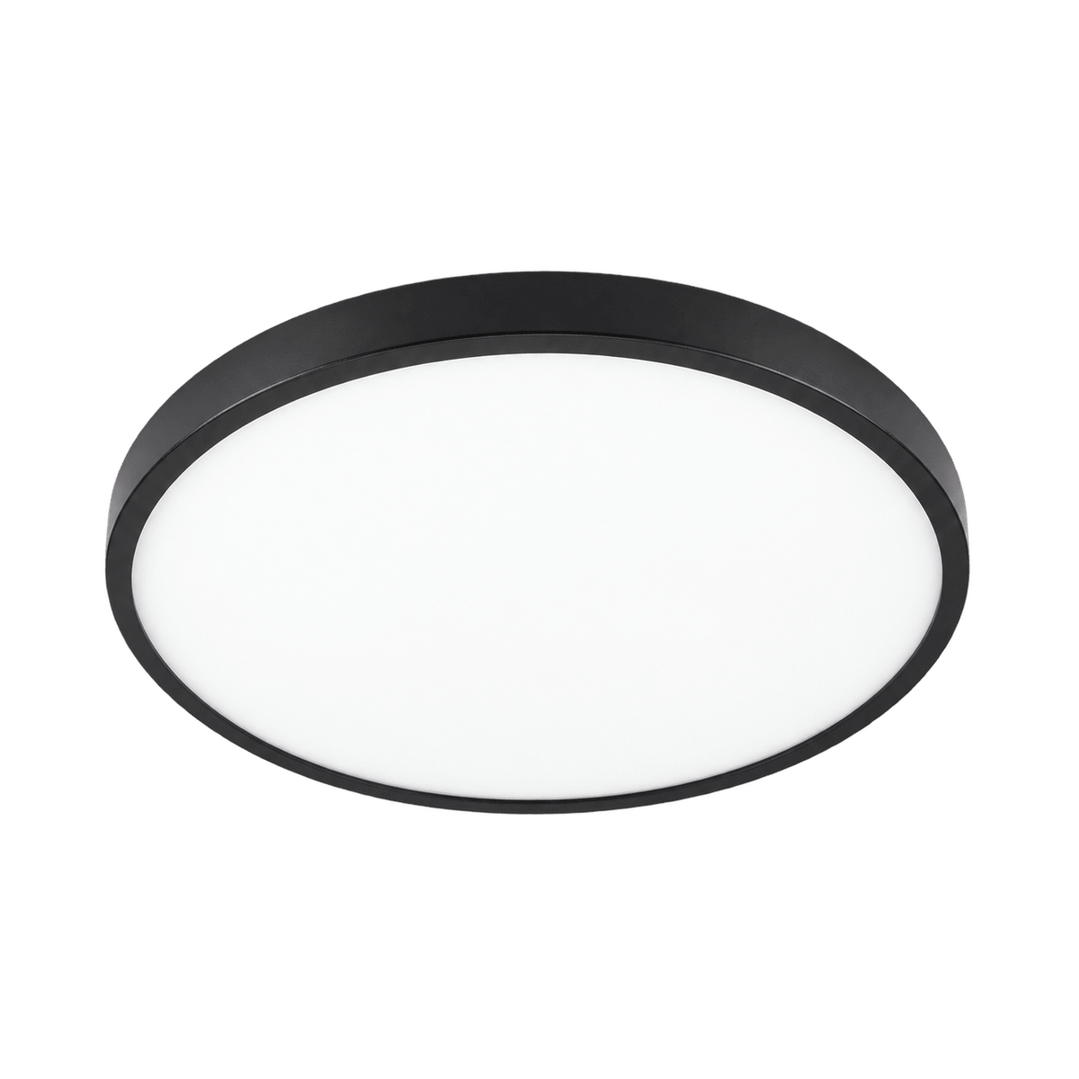 ABS LED Ceiling Fitting 400mm — Black, transparent background
