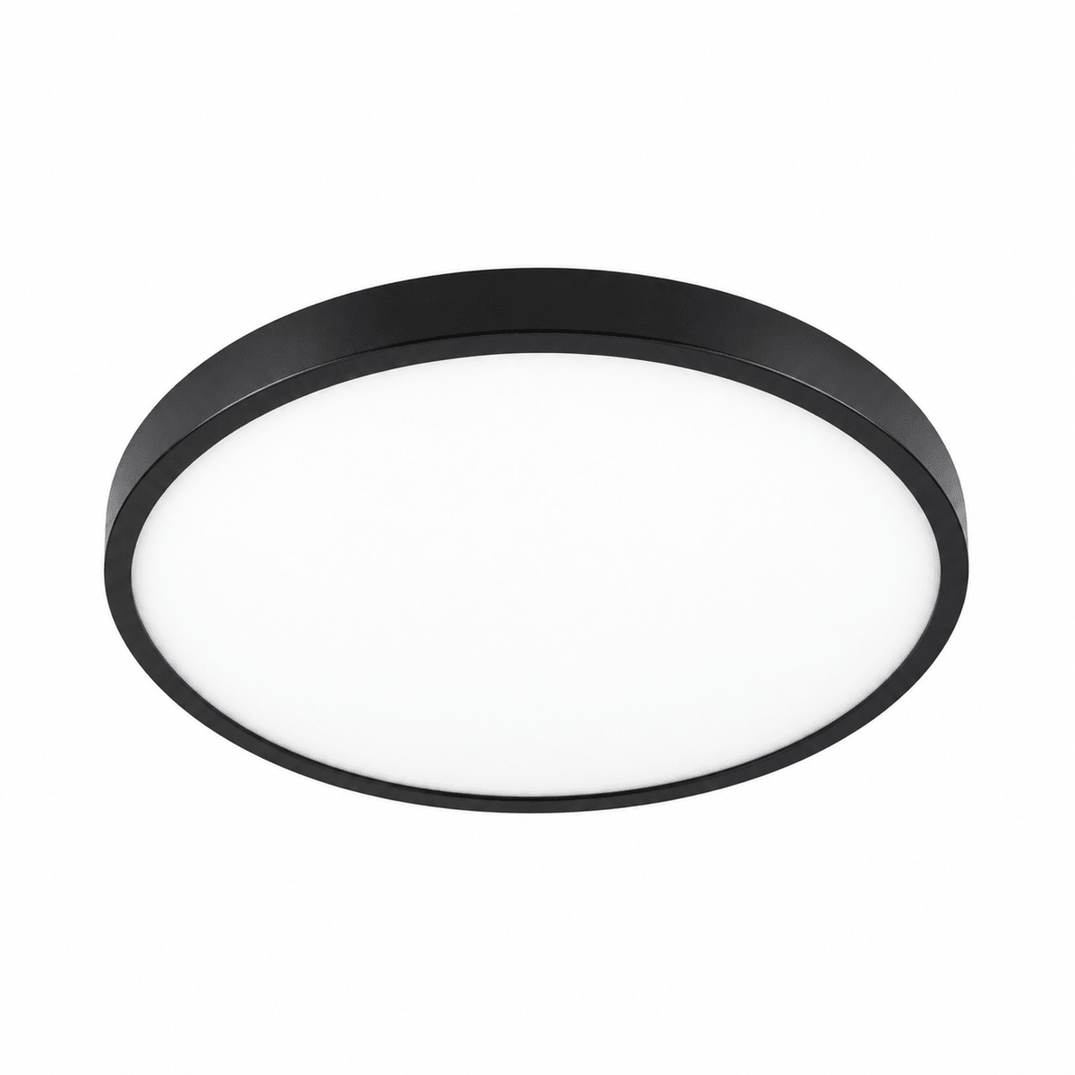 ABS LED Ceiling Fitting 400mm — Black, white background