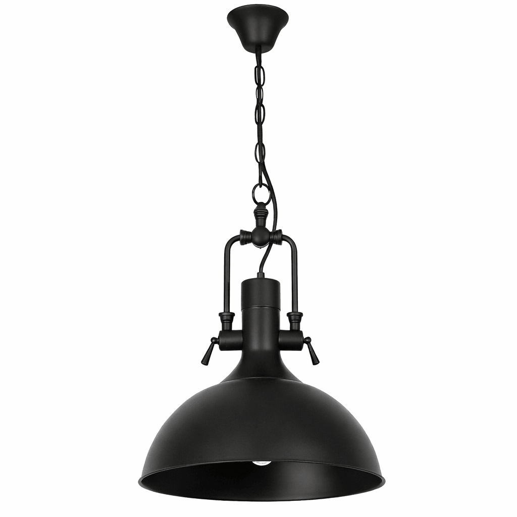 Maite Industrial Black Pendant Light - Modern Elegance for Dining