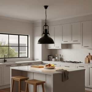 Maite Industrial Black Pendant Light