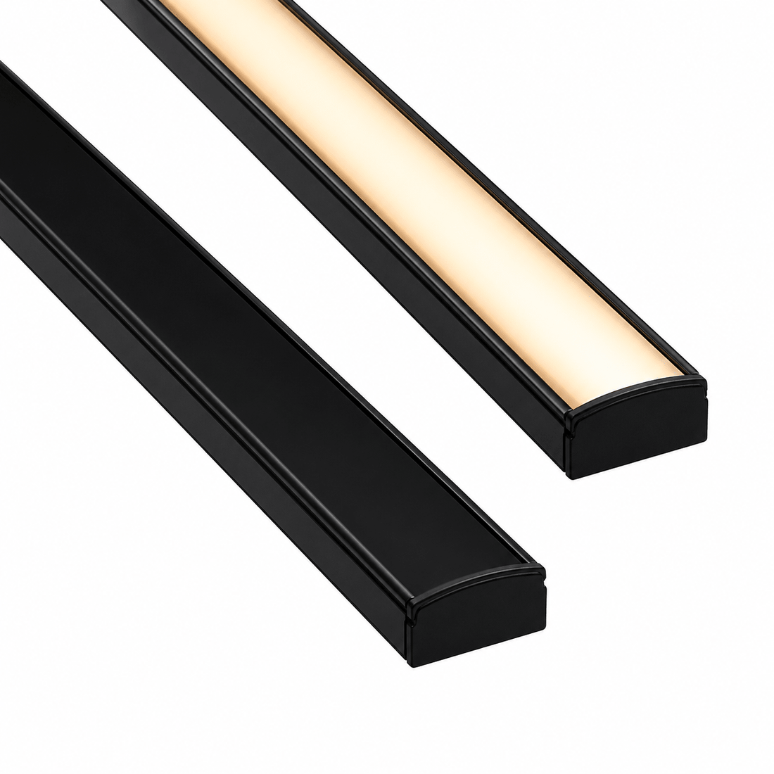LED profile channel for neat under cabinet strip light installation