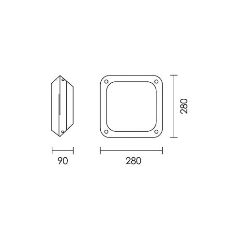 Anna Black Outdoor Wall Light IP66