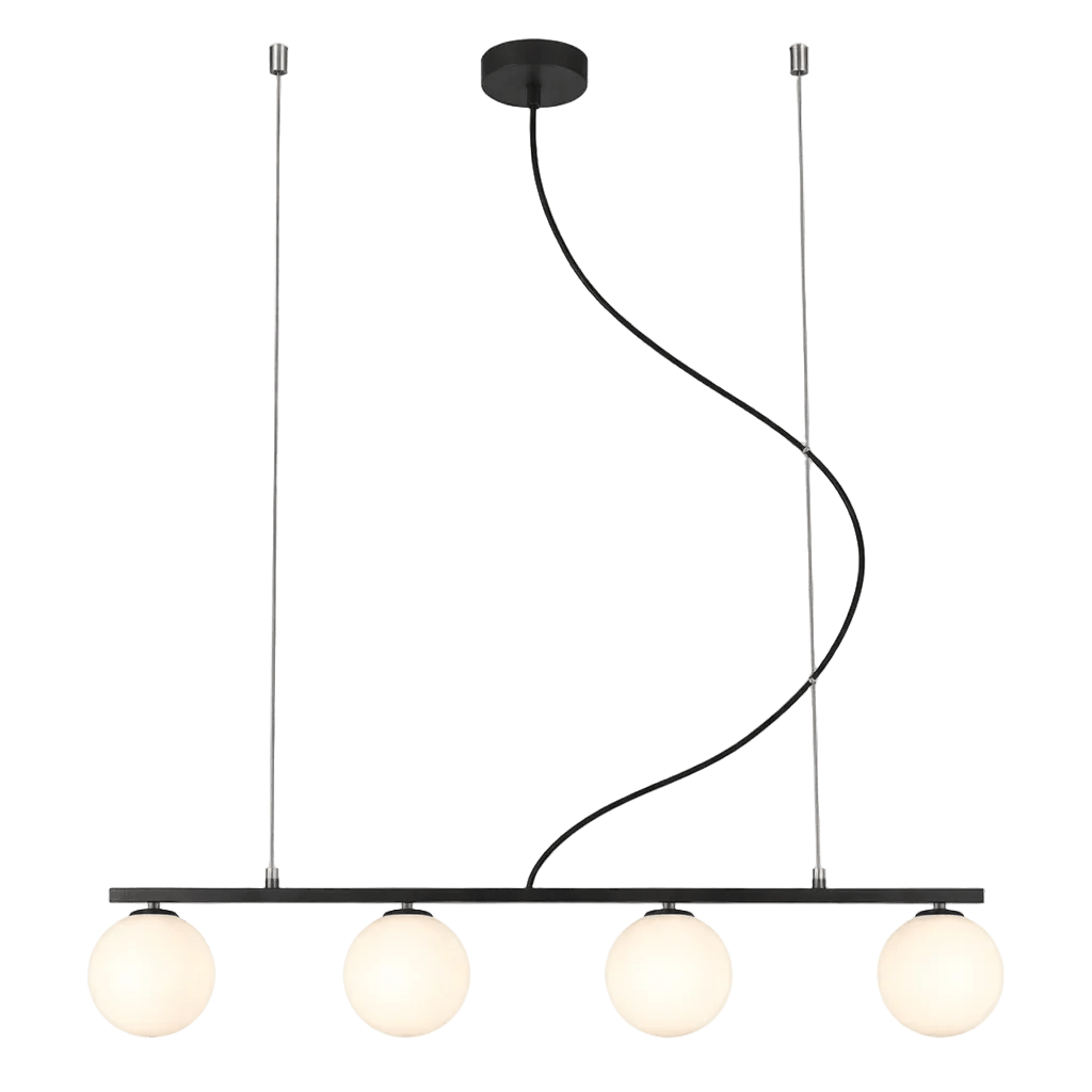 Linear 4 Light Pendant Black