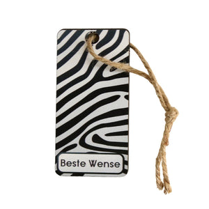 Afrikaans Best Wishes Wooden Gift Tag - Future Decor