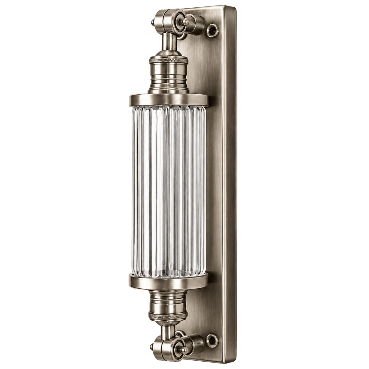 Astor outdoor wall lamp antique silver, transparent background, 1254 square