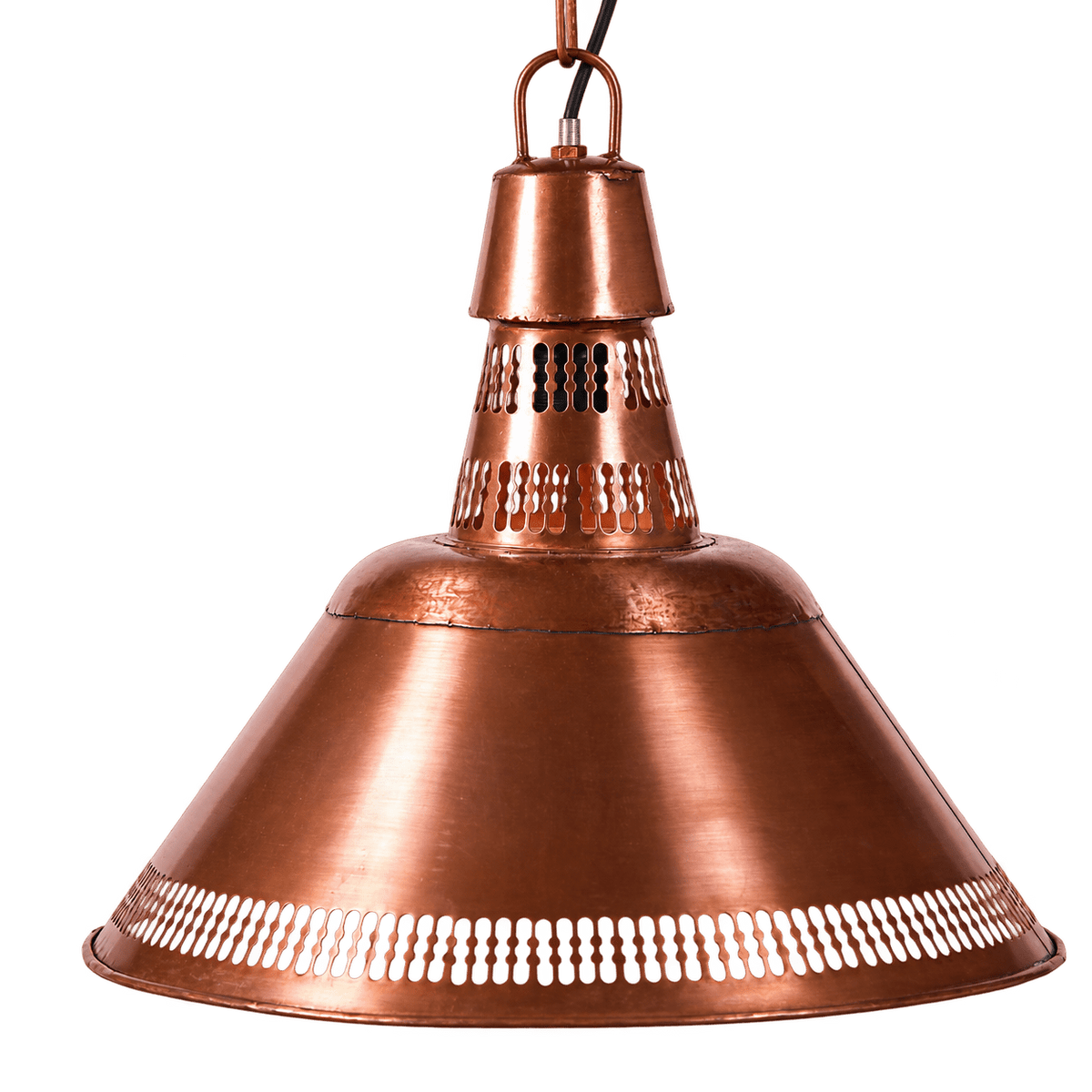 Aurora Copper Glow Pendant Light, transparent background