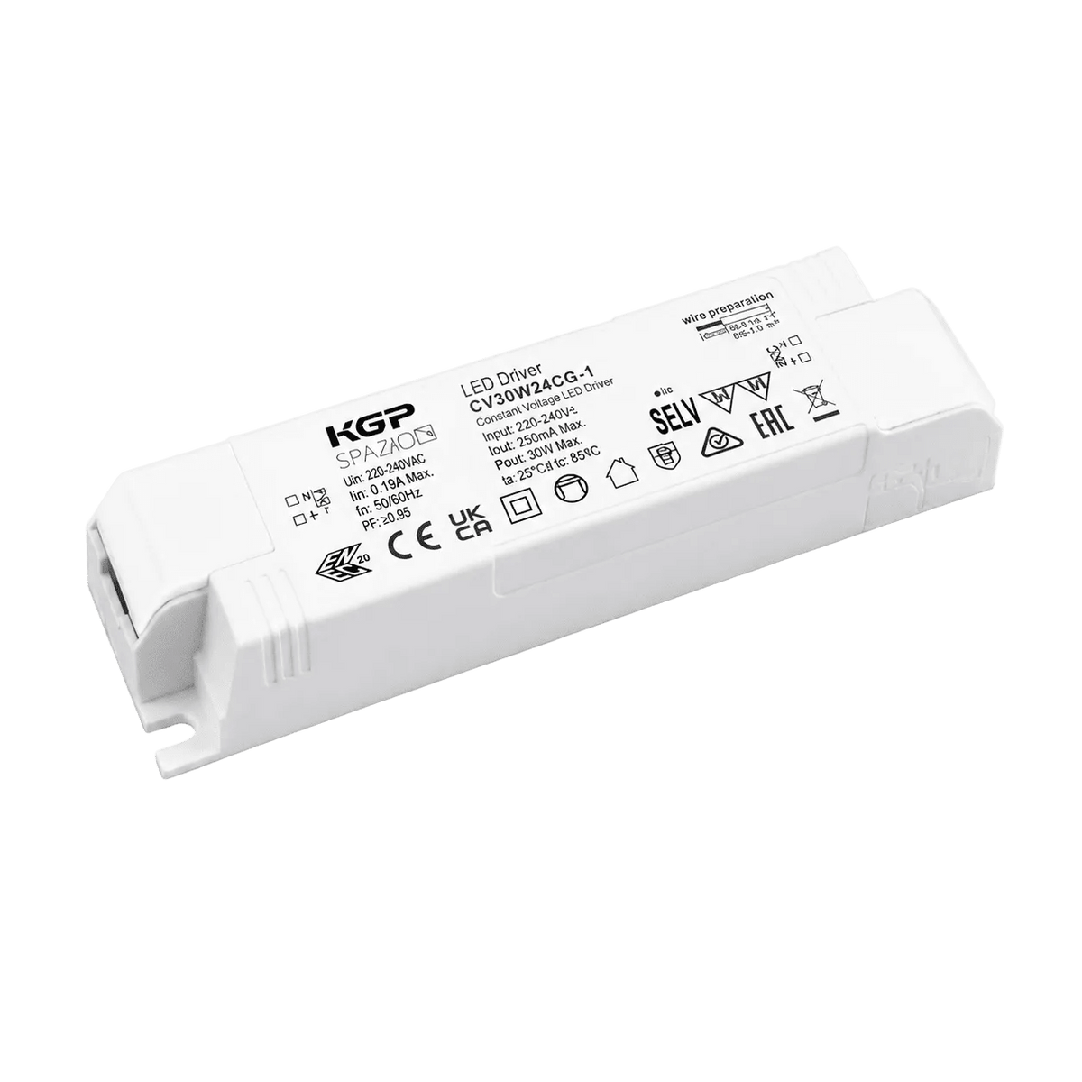 30W White LED Driver 24VDC