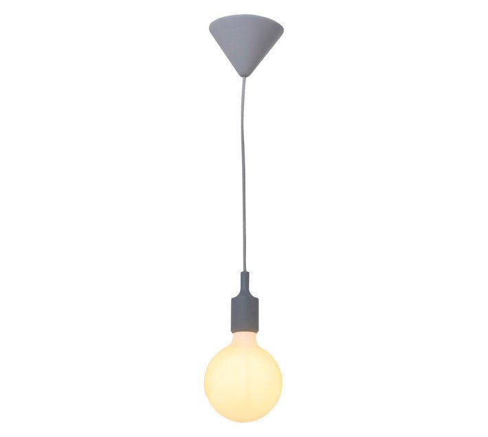 Grey Silicone Pendant Light Adjustable IP20