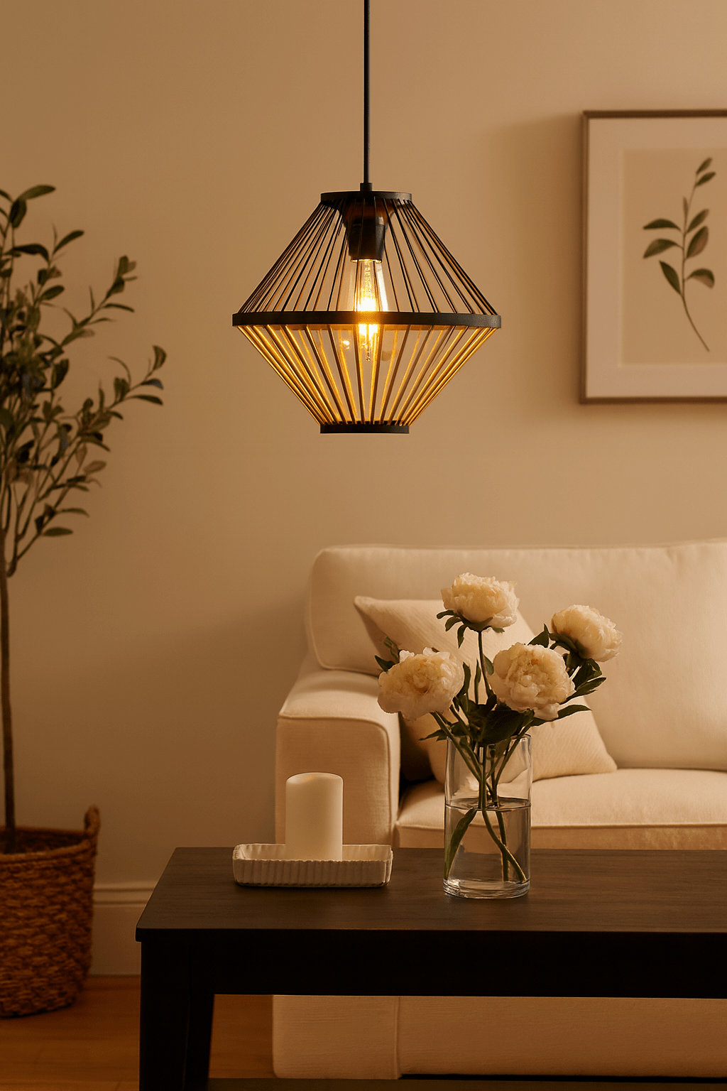 Bamboo Wood Pendant PEN808