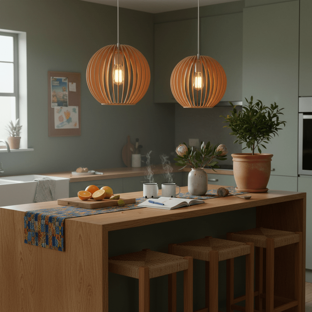 Wood Pendant 340mm 50430-1