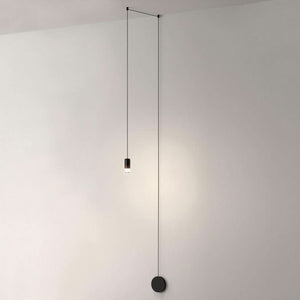 LED Matt Black Wire Fitting Dimmable