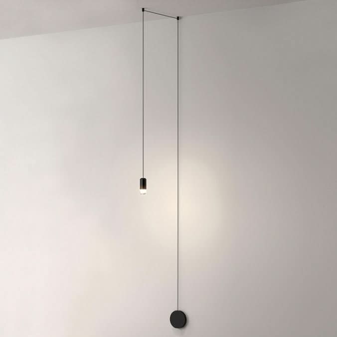 LED Matt Black Wire Fitting Dimmable