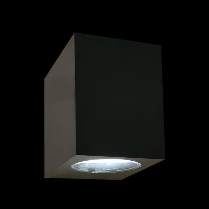Black LED Outdoor Wall Light - Coastal Weather-Resistant Polycarbonate