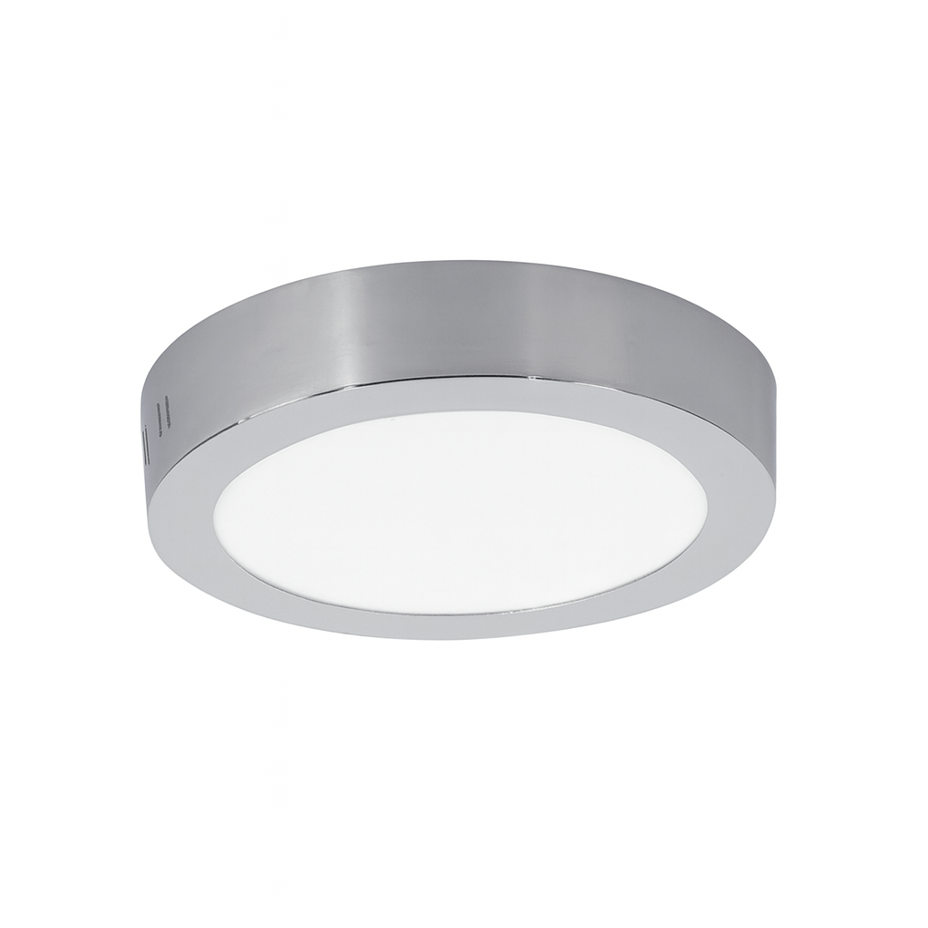 Satin Chrome LED Ceiling Light - Cool White
