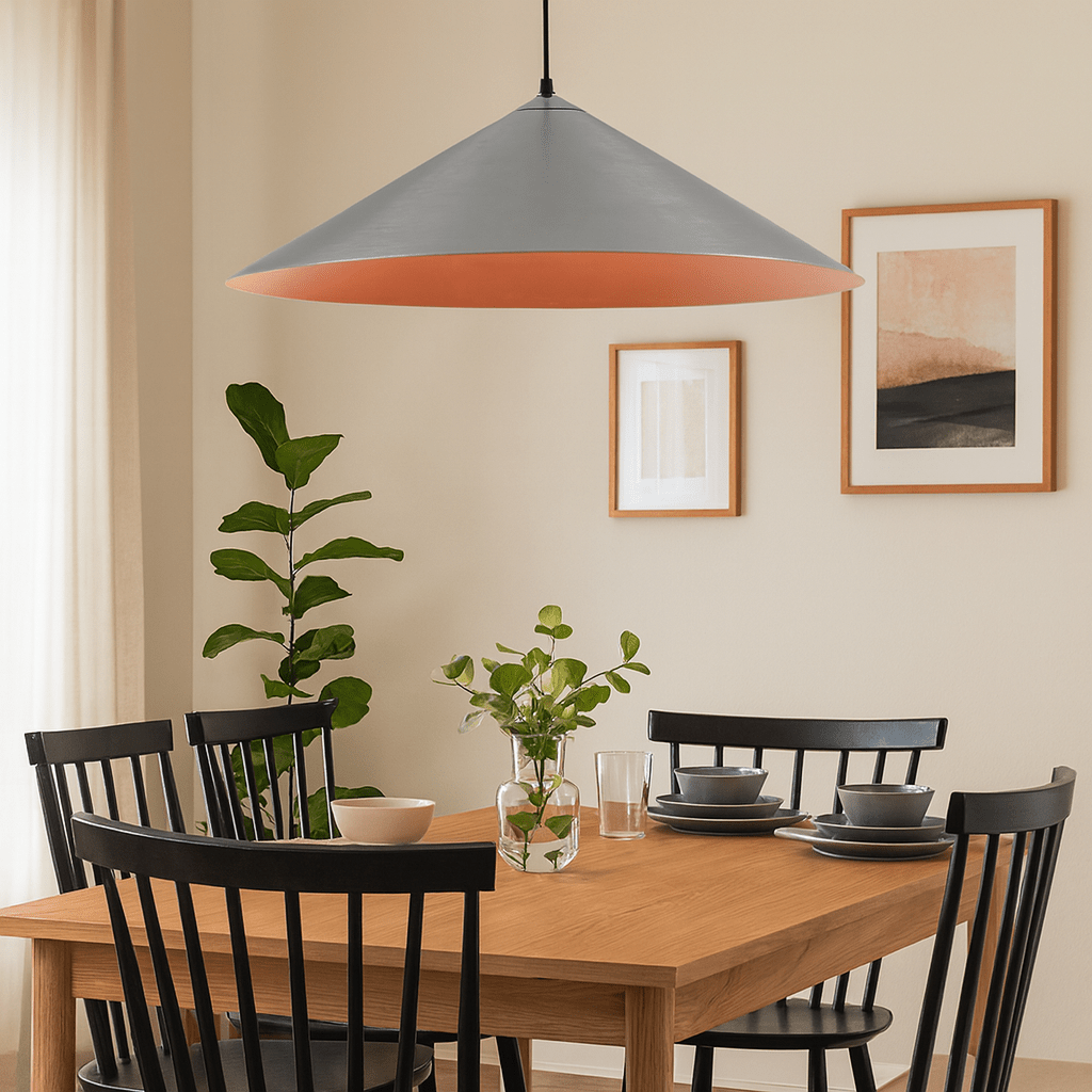 Black & Copper Pendant Light