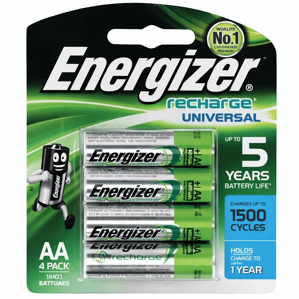 Rechargeable Batteries - AA 4 Pack