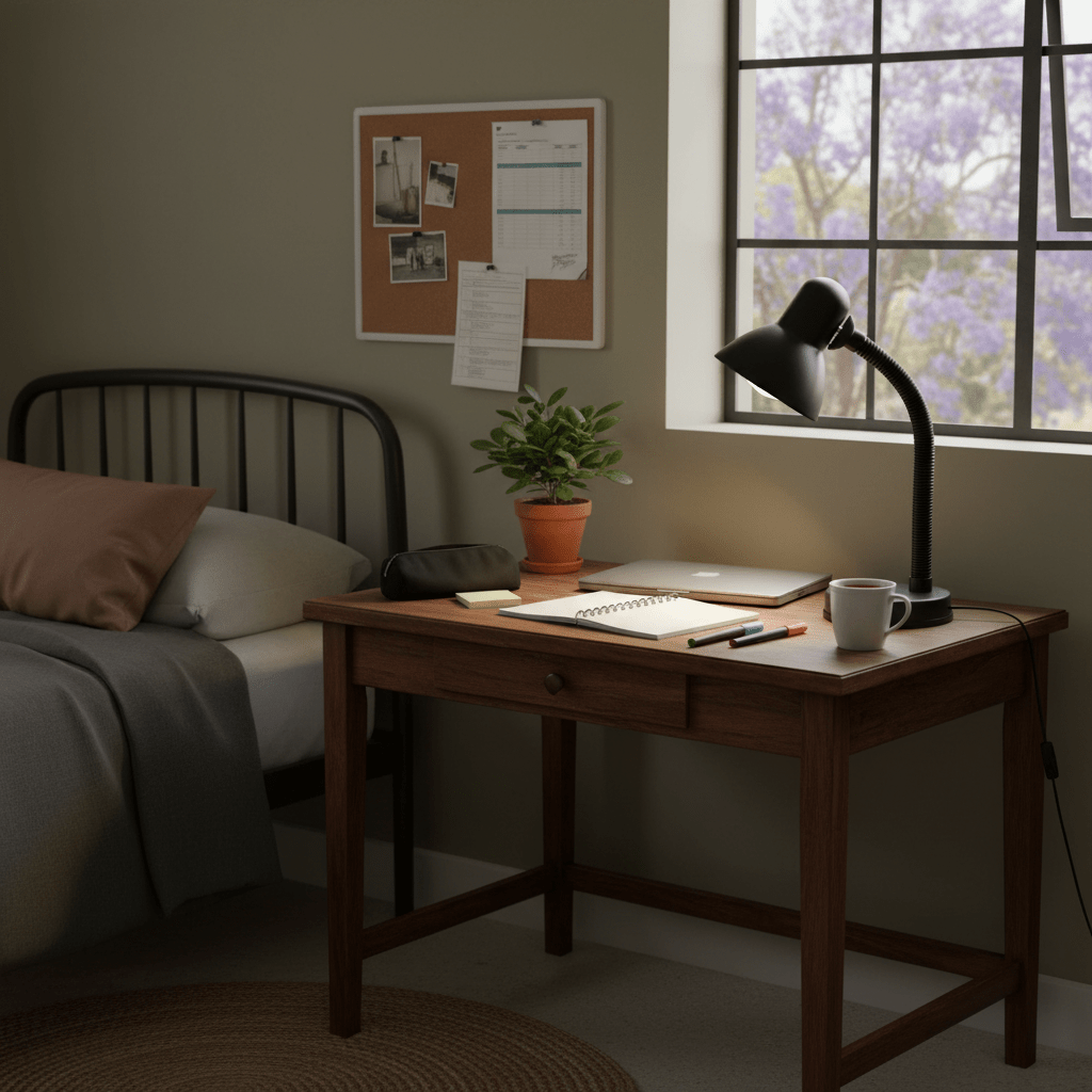 Student Desk Lamp Black