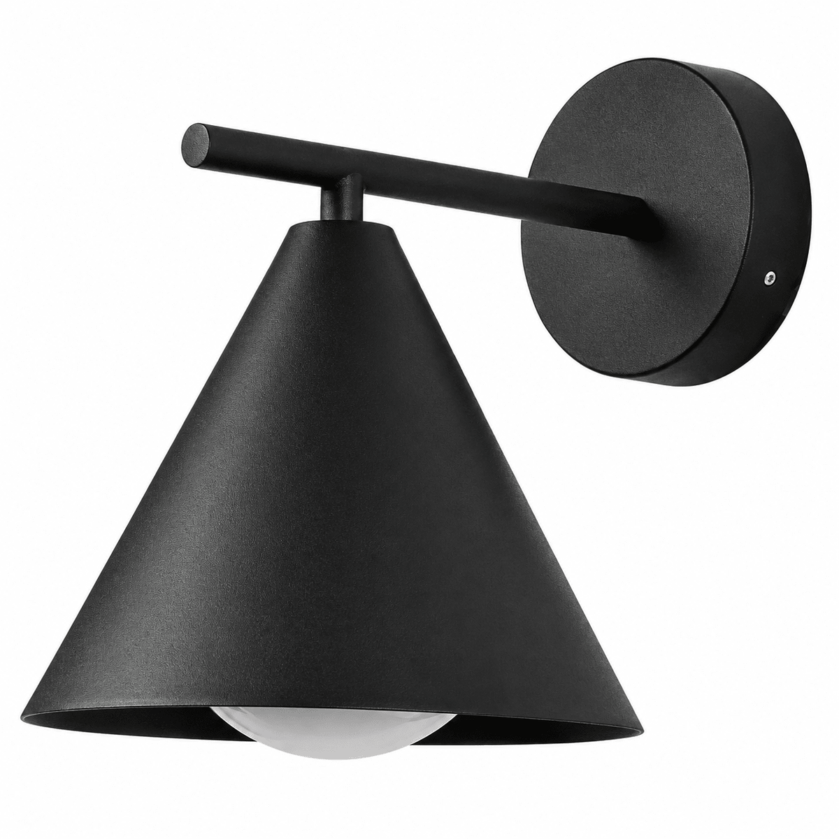 Railroad 2 Exterior Wall Light with Arm – Black