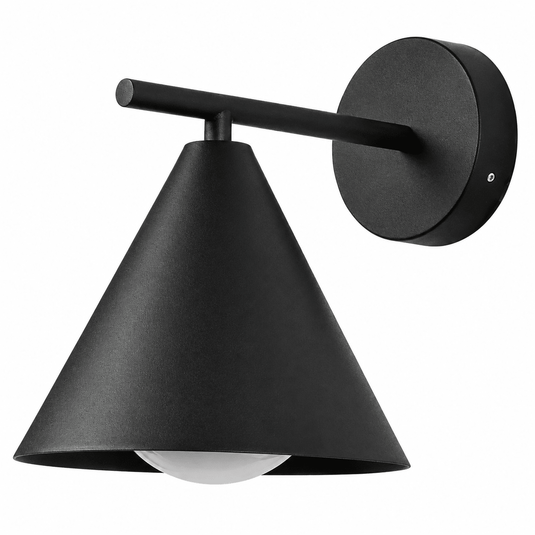 Railroad 2 Exterior Wall Light with Arm – Black