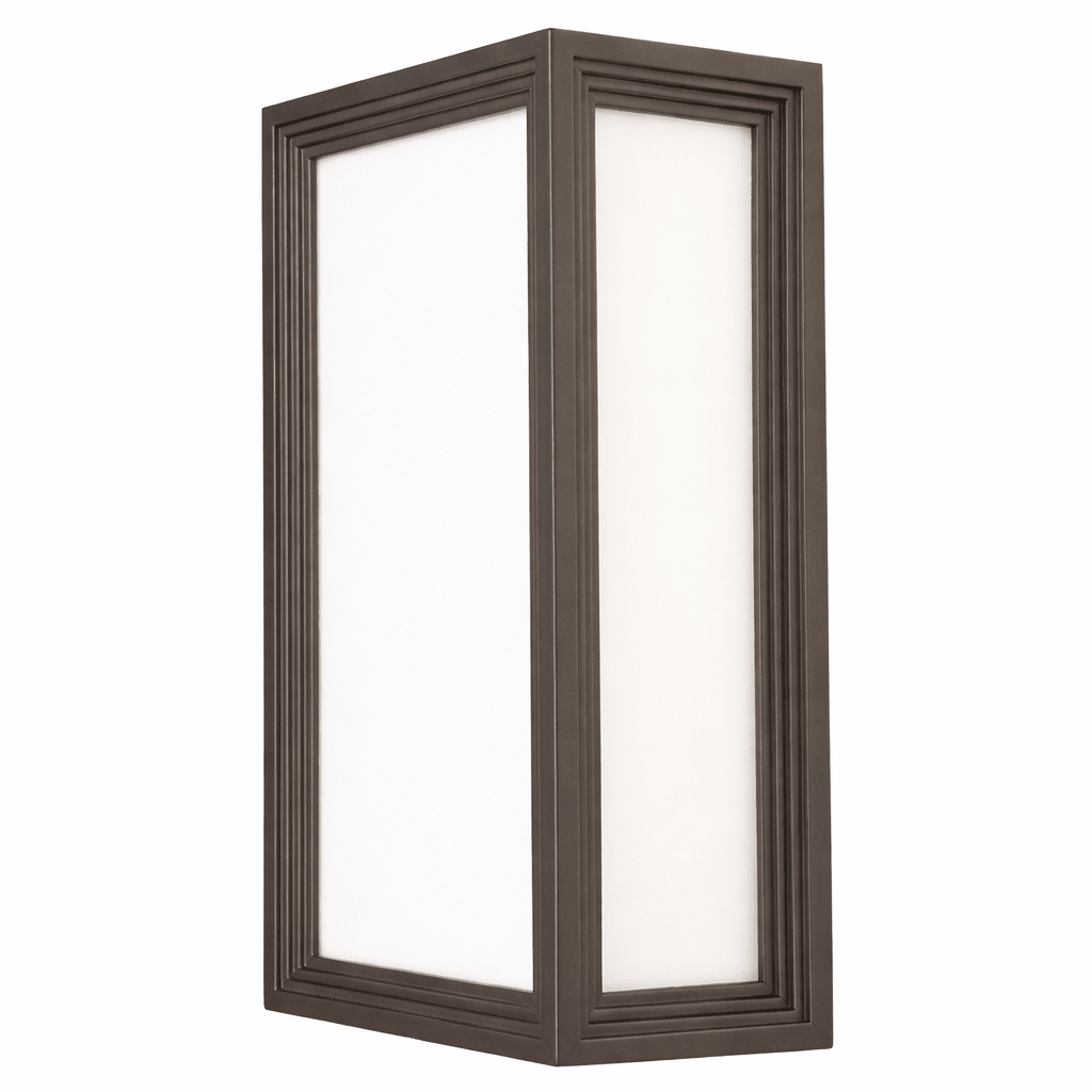 Dark Grey Rectangular Bulkhead Outdoor Wall Light IP44