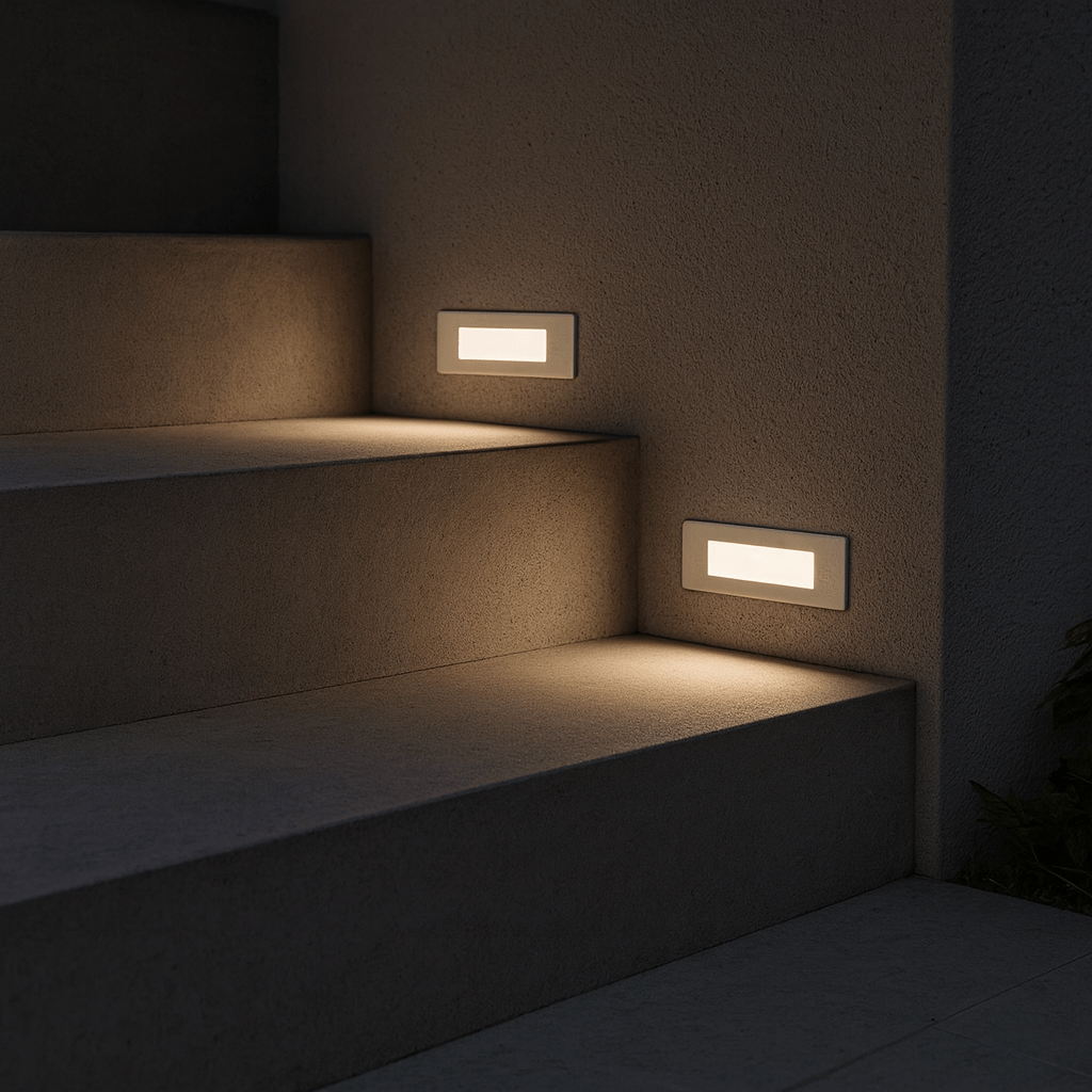 Nina White LED Foot Light - Coastal