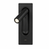 black recessed indoor wall reading light