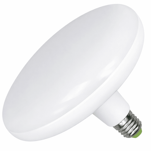 White LED light bulb on a white background