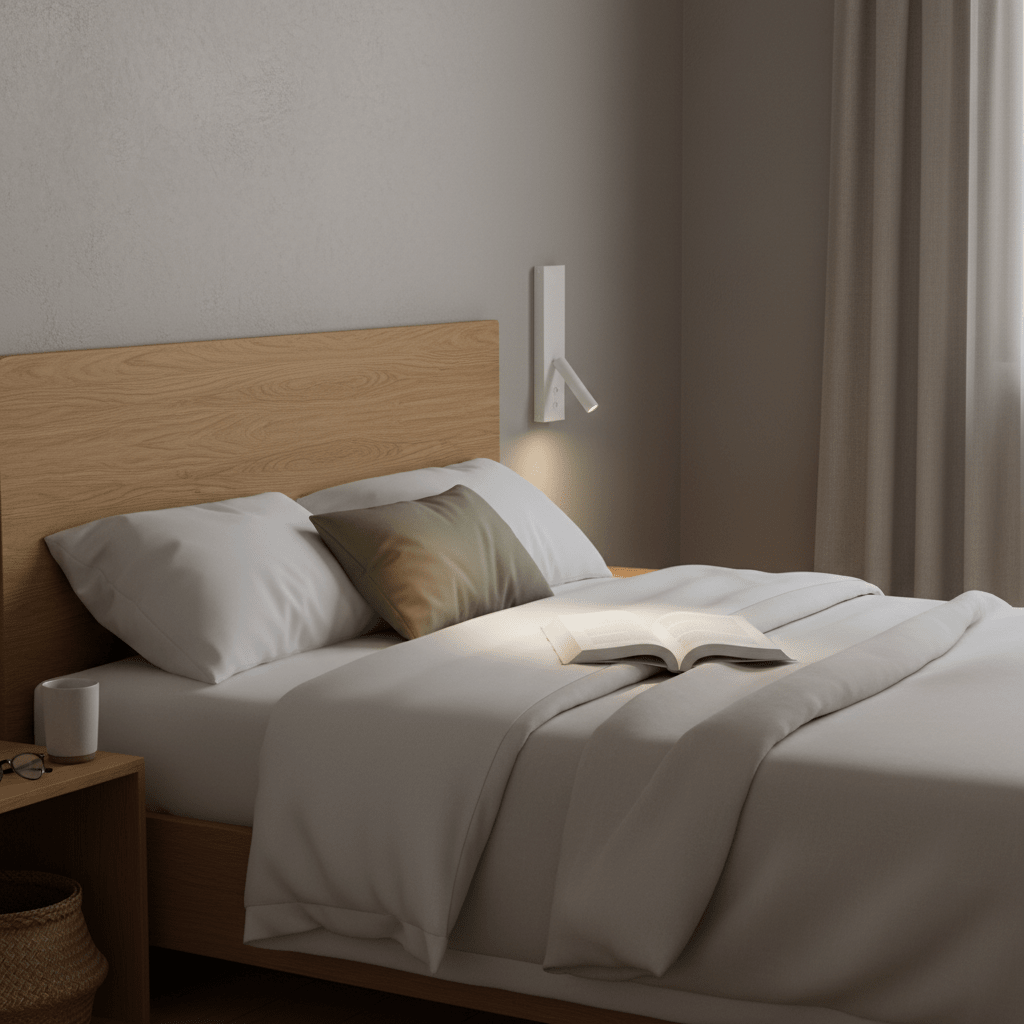 Kommetjie LED Reading Light with Back Light - White
