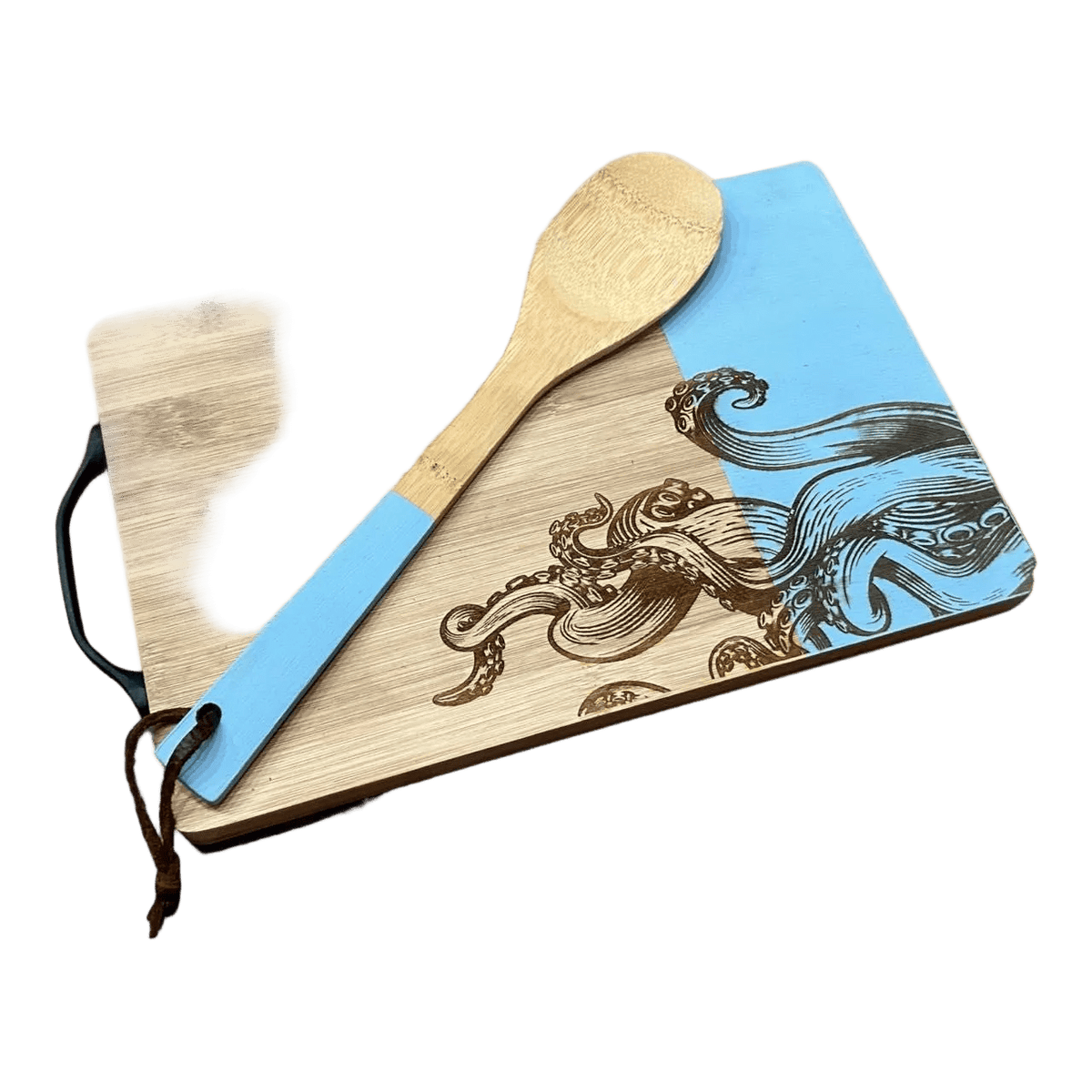 Bamboo Board Engraved - Octopus