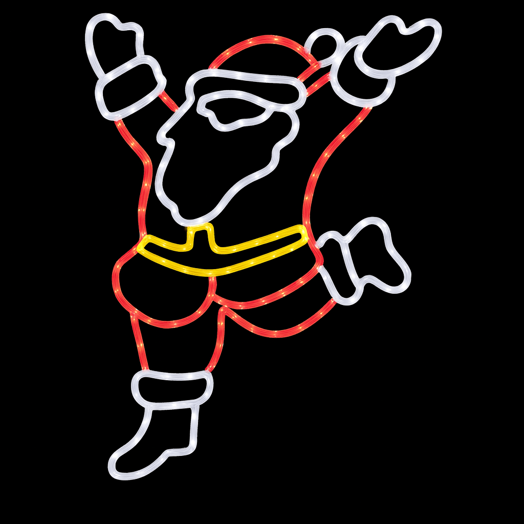 LED Christmas Lights - Happy Father Christmas Motif