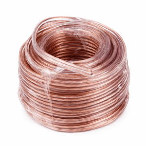Clear ripcord cable for LED strip lighting, coiled and ready for installation.