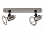 Two-spotlight fixture on a white background