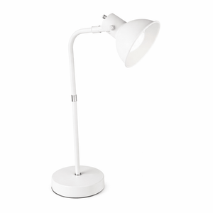 White desk lamp on a white background