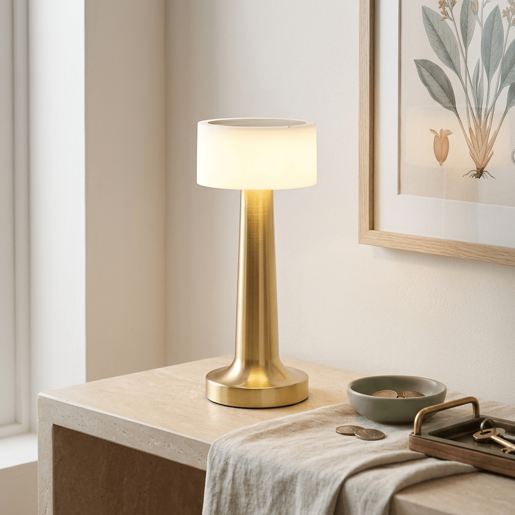 LED Golden Beacon Rechargeable Table Lamp