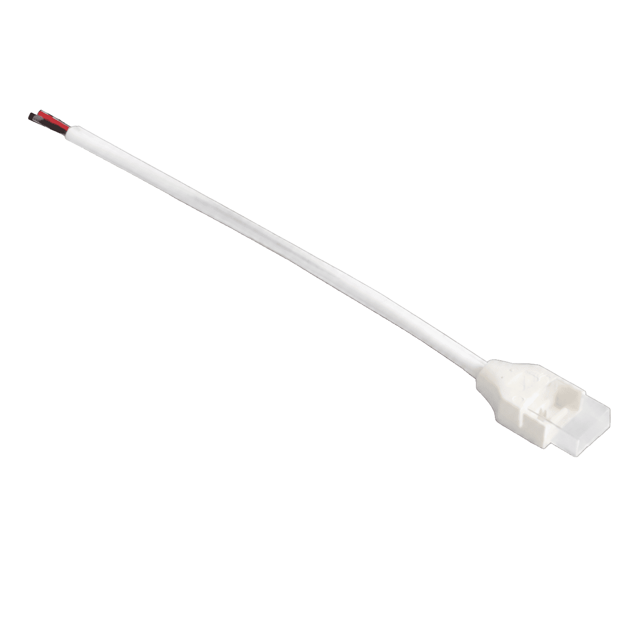 DYCE LED COB Strip Light Connector with a white cable and connector head, designed for easy strip connections.