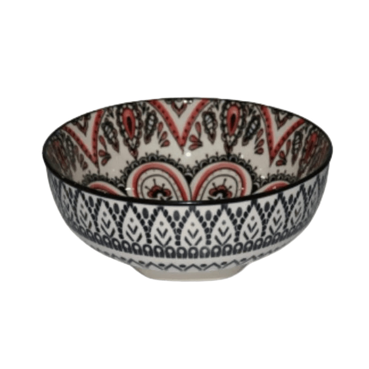 Black & Pink Ceramic Bowl
