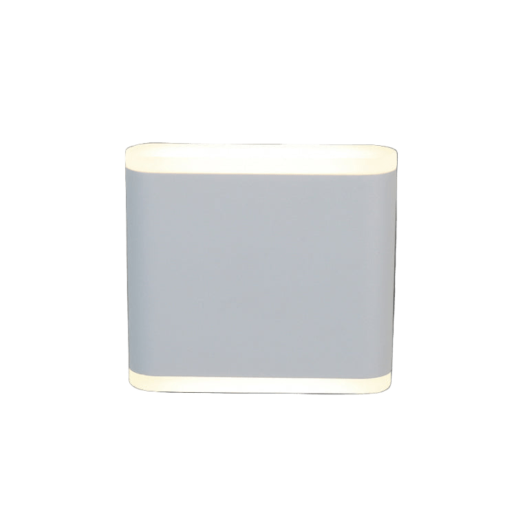 Matt White LED Wall Light IP54 Warm White
