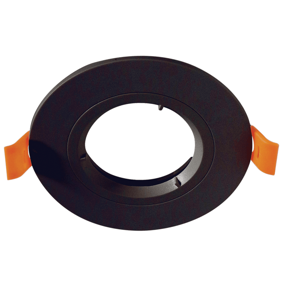 Black GU10 recessed downlight, straight, on white background, 1254 × 1254
