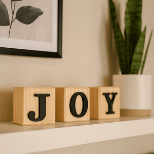 Black Rustic Wood Block Letter N - Future Decor