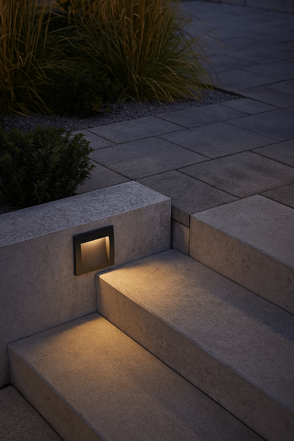 Square LED Recessed Step Light IP65 - Die Cast Aluminum R-LED-603