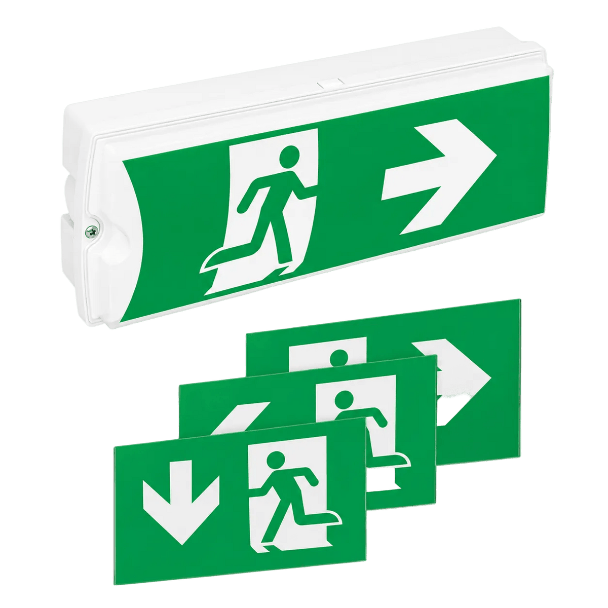Emergency LED Bulkhead - Wall Mount (IP65, 3 Hour Backup)