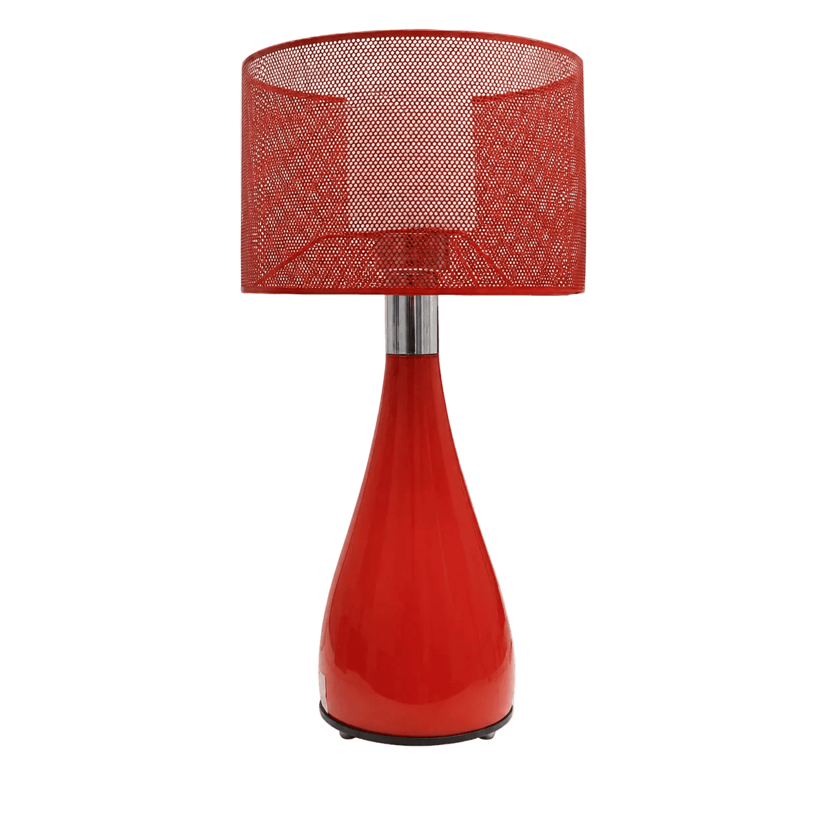 Red Glass Table Lamp