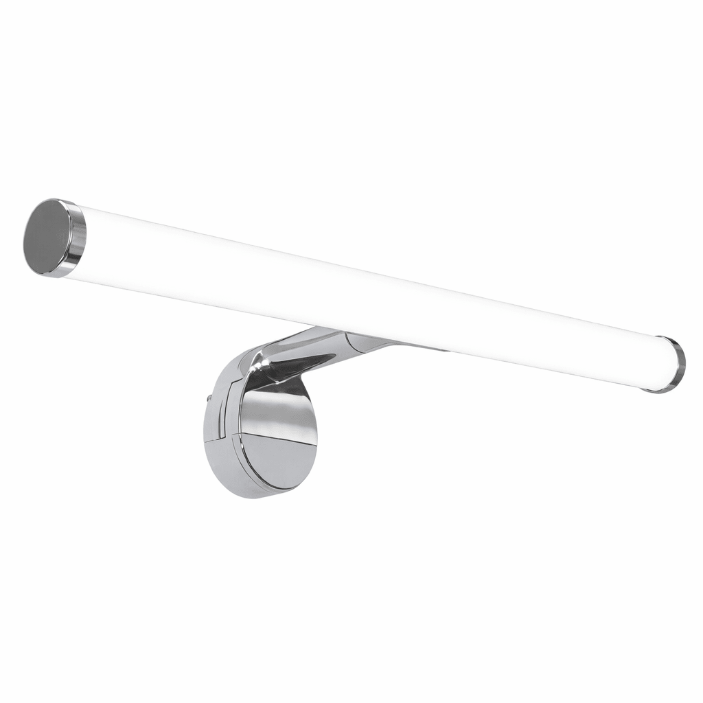 Modern wall-mounted light fixture with clear acrylic panels on a white background