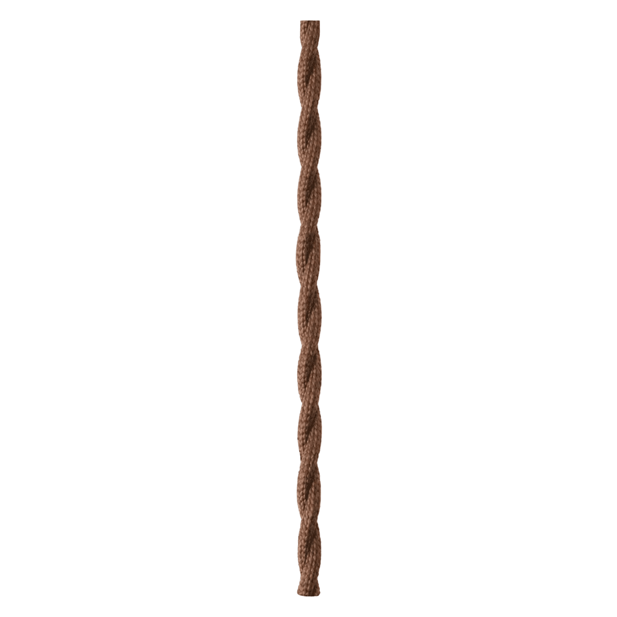 2 Core Twisted Fabric Cable — Brown