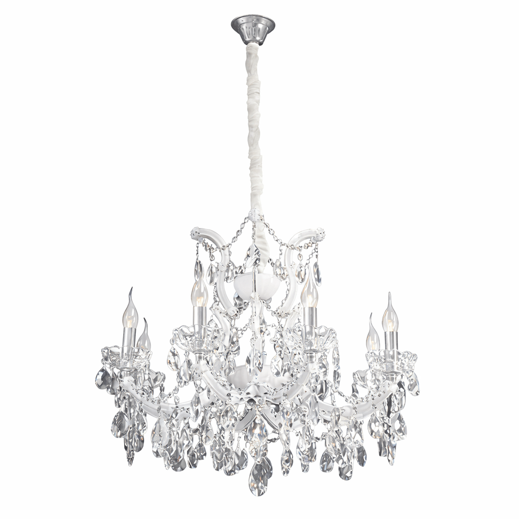 Jewel 8 Light Crystal Chandelier