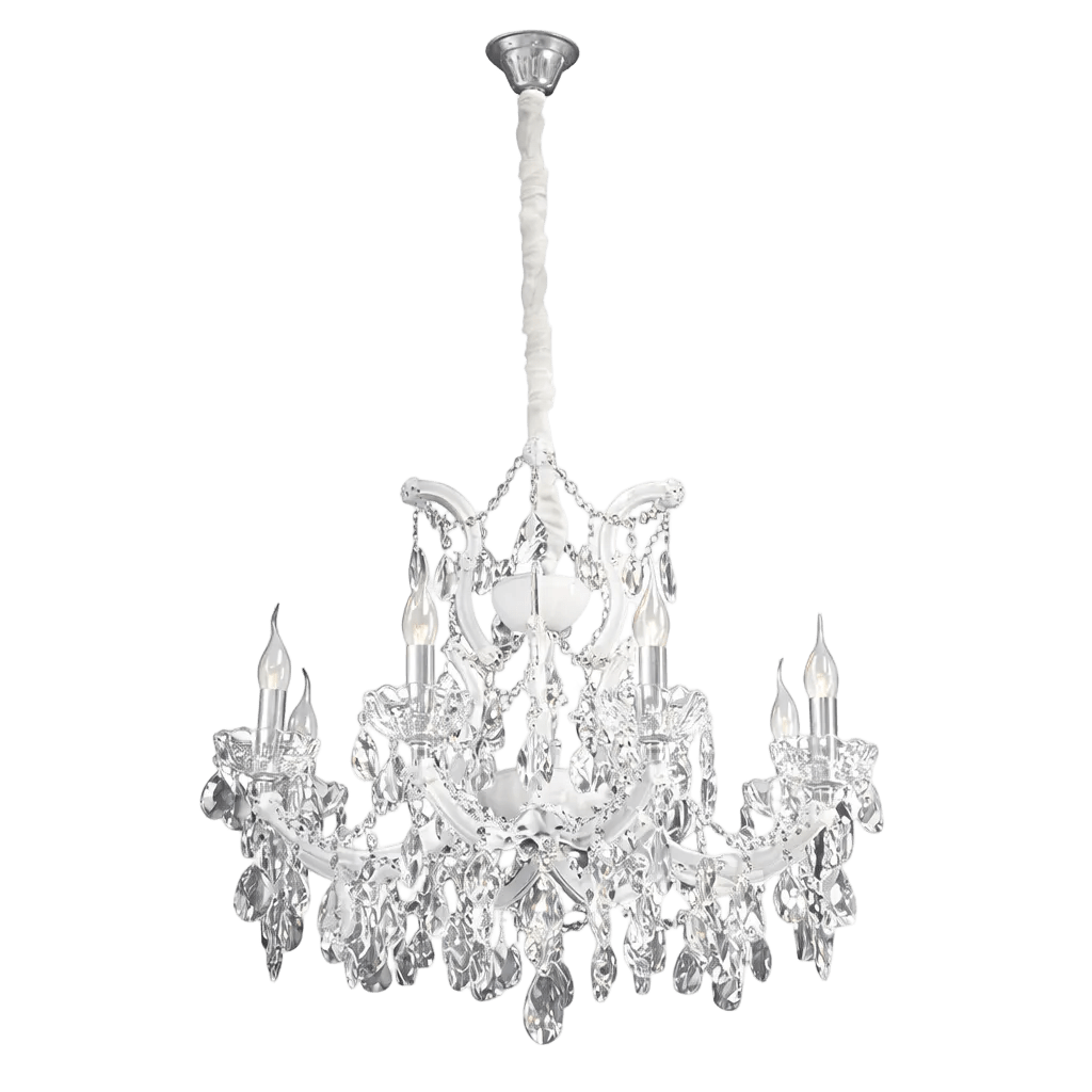 Jewel 8 Light Crystal Chandelier